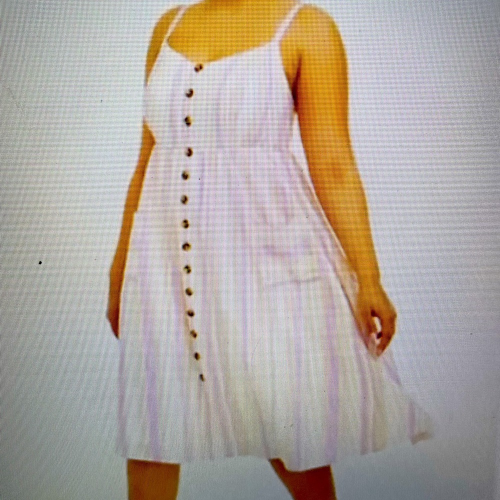 Torrid MIDI Linen button-front Dress